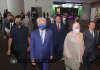 26 JULAI 2022 -  PERDANA MENTERI DIIRINGI YBM MERASMIKAN PROGRAM EKSPO DAN SIDANG KEMUNCAK AGRIKOMODITI ANTARABANGSA MALAYSIA_1