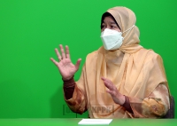 30 NOVEMBER 2021 - YBM ketika siaran langsung Bual Bicara Hari Aspirasi Keluarga Malaysia di Wisma Bernama_3