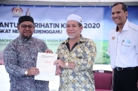 Majlis Penyampaian Bantuan Prihatin Kenaf Peringkat Negeri Terengganu di Balai Raya Kampung Guntung Dalam, Setiu, Terengganu
