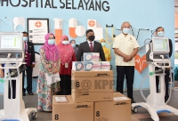 Majlis Penyerahan Sumbangan Mesin Ventilator dan Test Kit COVID-19 di Hospital Besar Selayang, Selayang, Selangor