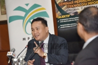 Majlis Perasmian Seminar Pemindahan Teknologi MPOB (TOT) 2020 di Dewan Bactris, Ibu Pejabat MPOB, Bangi Selangor