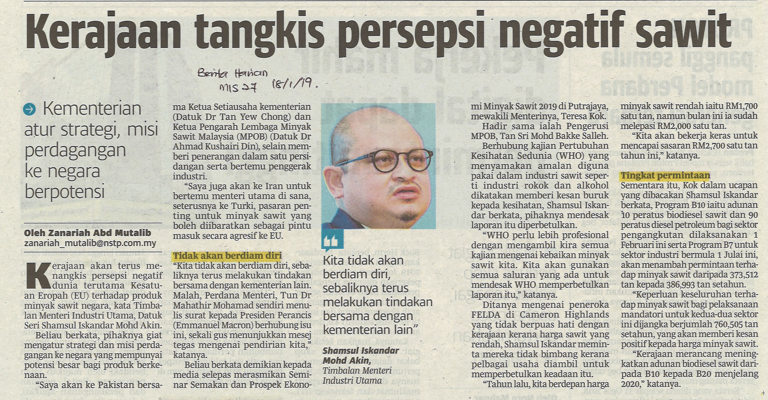 beritaharian ms27 18119